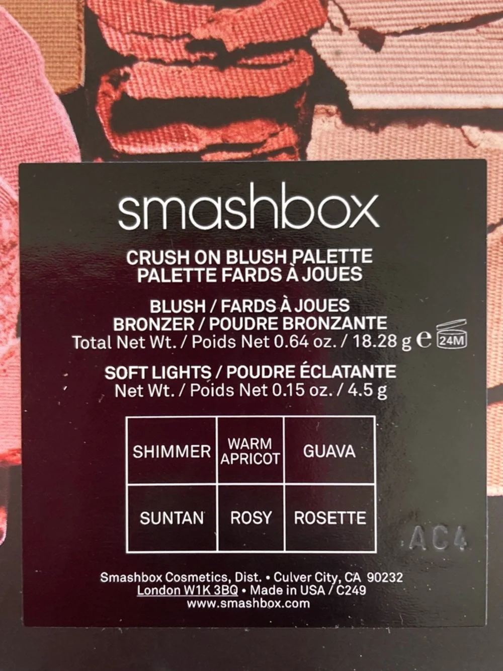 💕NWT Smashbox Crush On Blush Palette💕